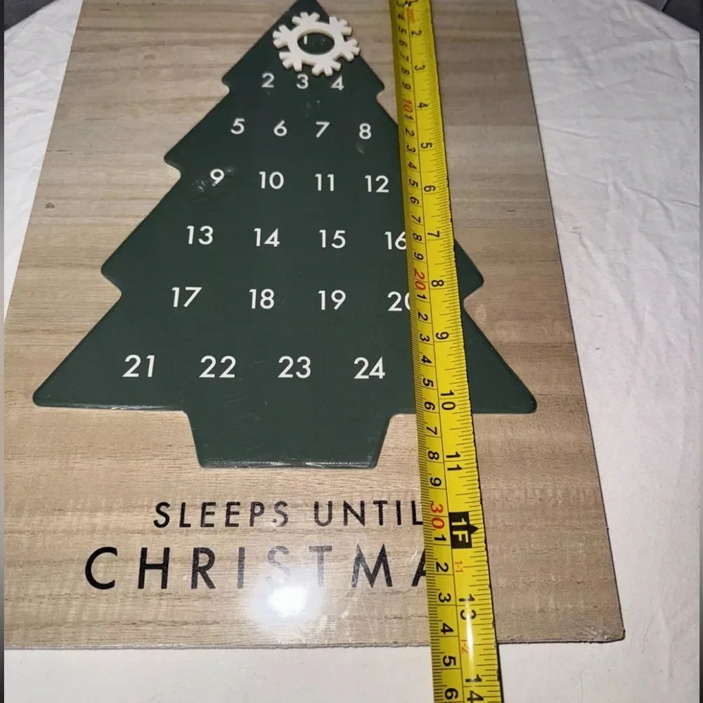 Sleeps Until Christmas Wall Hanging Advent Calendar from Target NEW